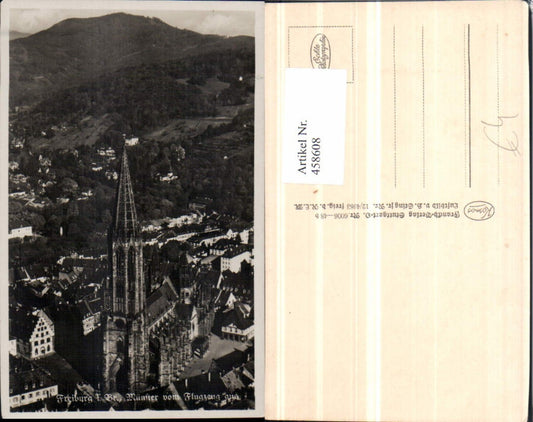 458608, Freiburg im Breisgau, Münster Church, aerial view