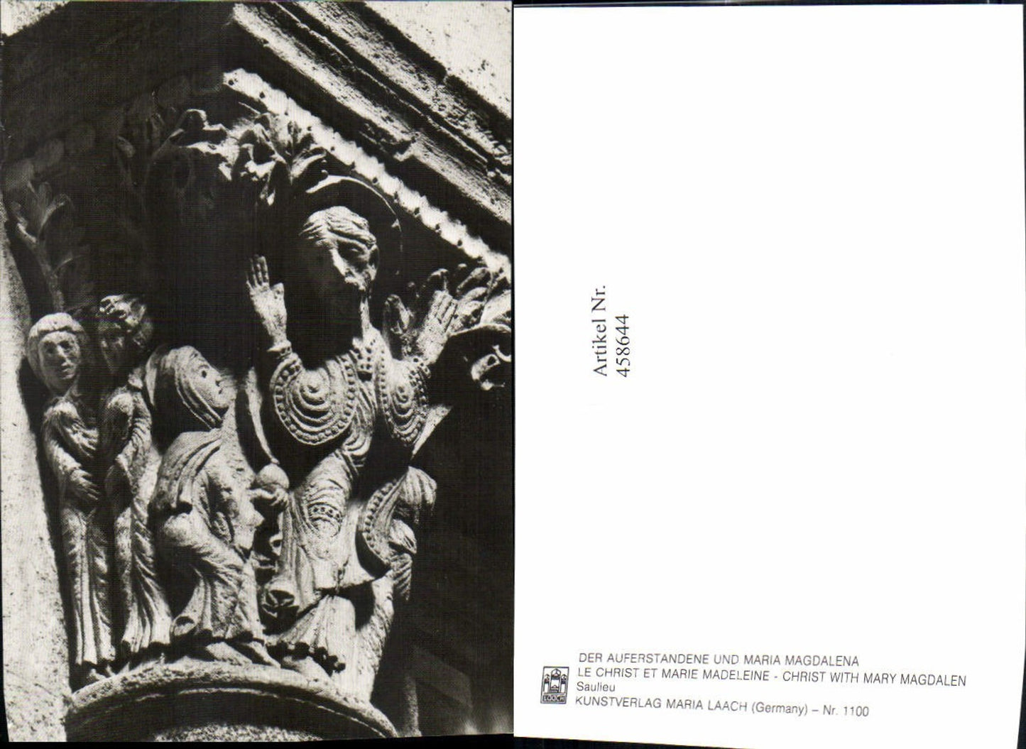 458644,Burgund Cote-Or Saulieu Le Christ et Marie Madeleine Stuck