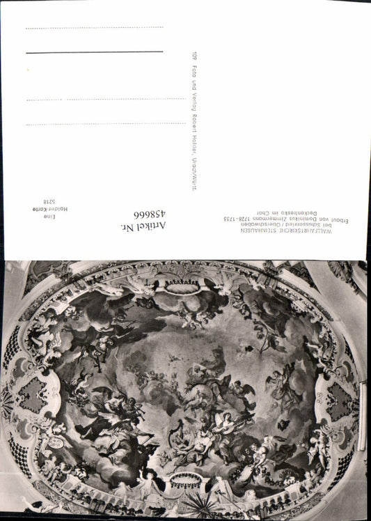 458666,Steinhausen b. Schussenried Kirche Deckenfresko