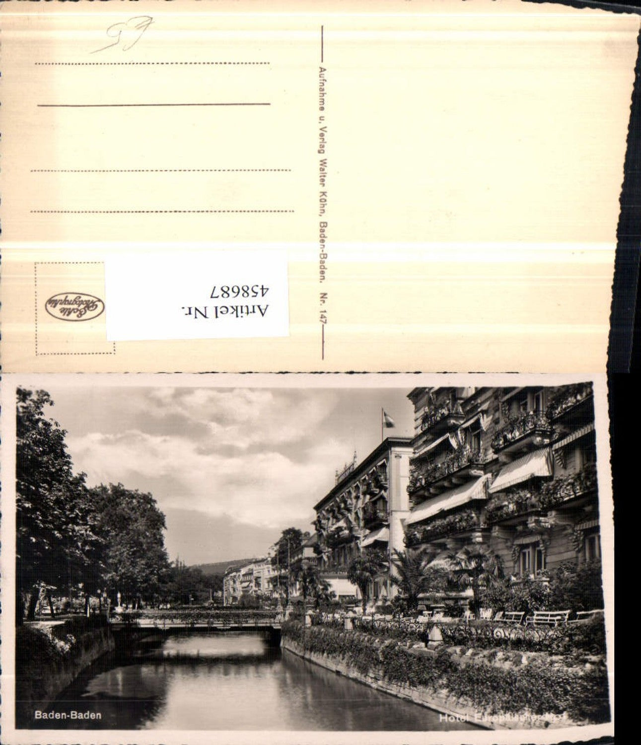 458687,Baden-Baden Hotel Europäischer-Hof Brücke