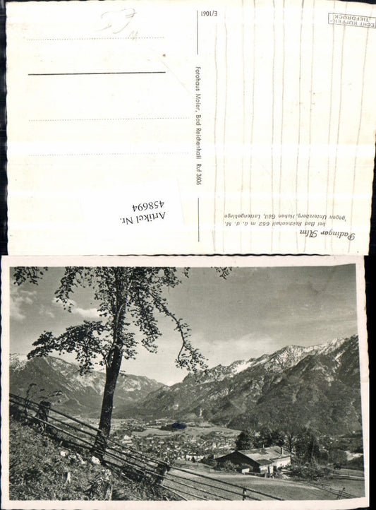 458694,Padinger Alm b. Bad Reichenhall geg. Untersberg Bergkulisse