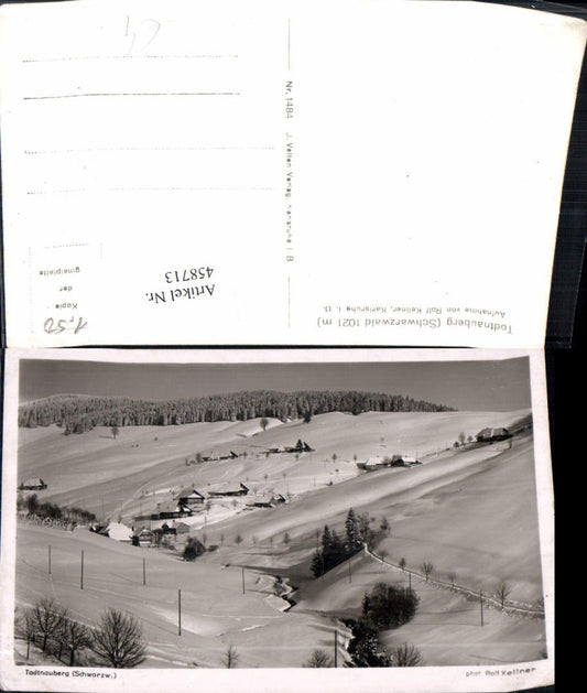 458713, Todtnauberg in the Black Forest, winter scene