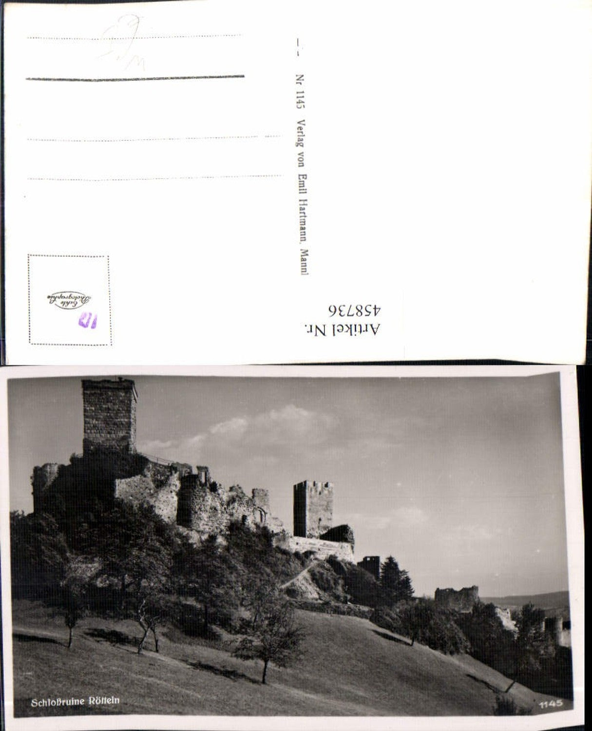 458736,Schlossruine Burg Rötteln b. Lörrach