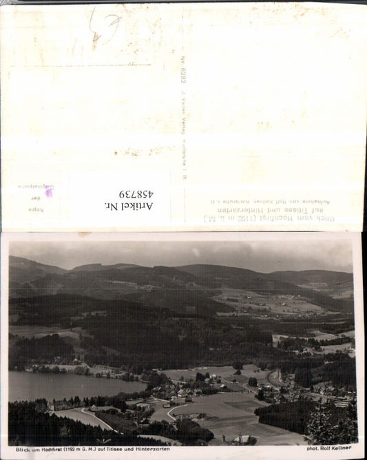 458739, View from Hochfirst towards Titisee and Hinterzarten