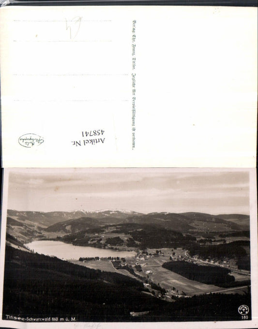 458741, Titisee in the Black Forest, panoramic view of the lake and mountains