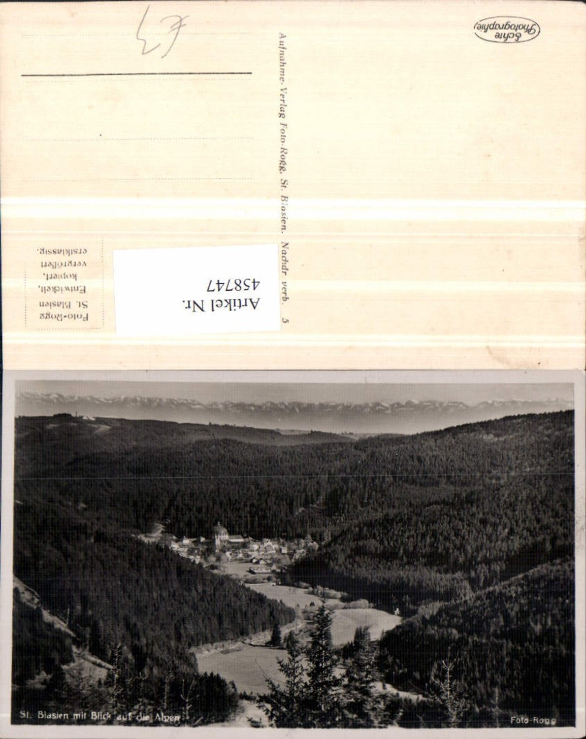 458747,St. Blasien im Schwarzwald Totale Bergkulisse
