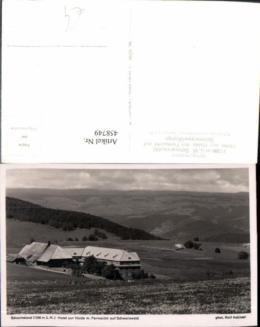 458749, Schauinsland in the Black Forest near Freiburg, Hotel zur Halde