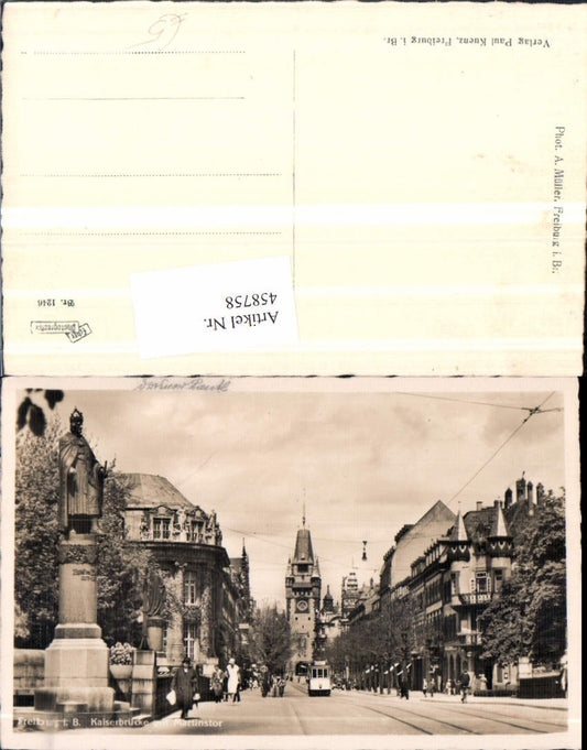 458758, Freiburg im Breisgau Kaiserbrücke Martinstor tram