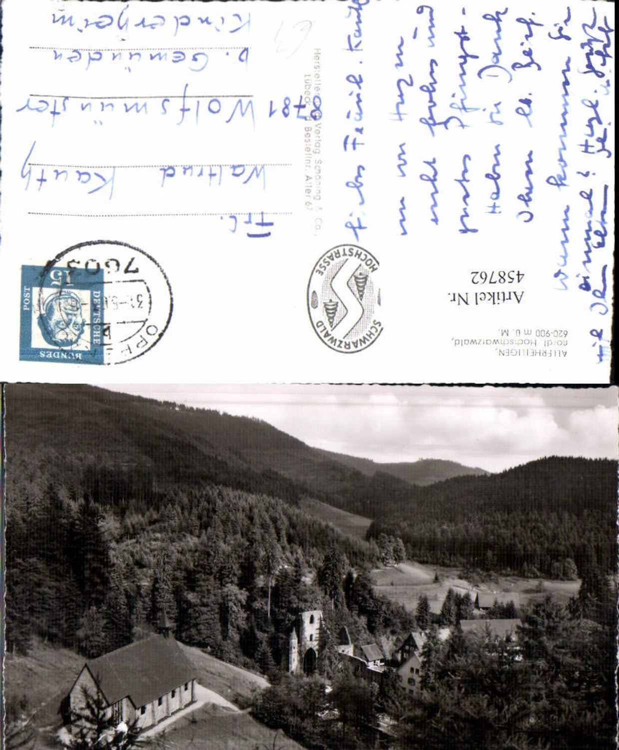458762,Allerheiligen im Schwarzwald Klosterruine b. Oppenau