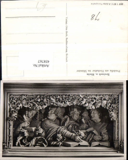 458767, Breisach am Rhein, Münster Church, Predella at the high altar