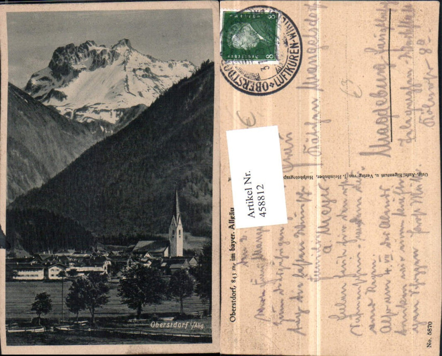 458812,Oberstdorf im Allgäu Totale Bergkulisse