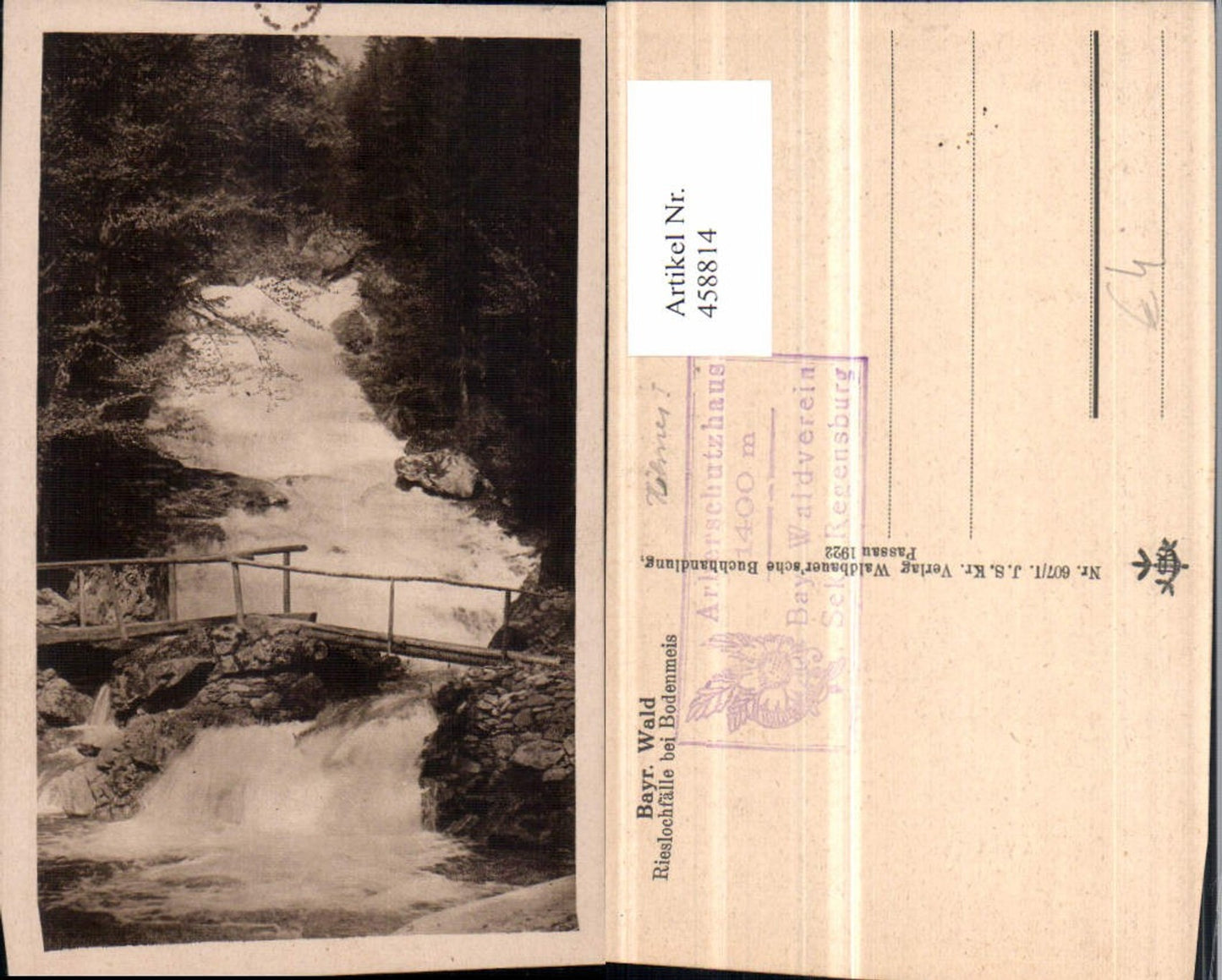 458814, Riesloch Falls Waterfall near Bodenmais