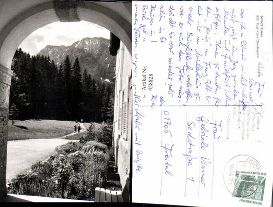 458828,Schloss Elmau b. Klais Krün Bergkulisse