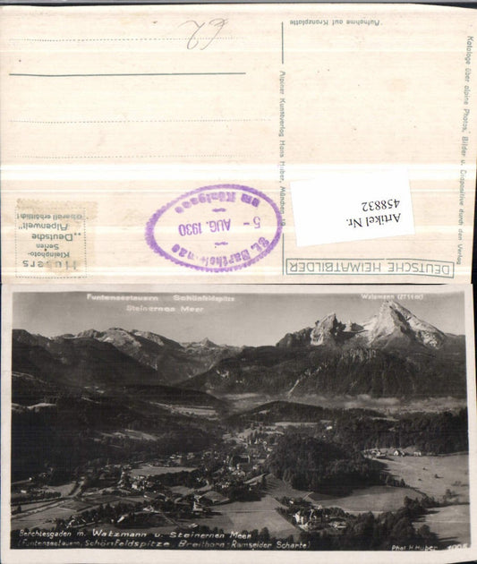 458832,Berchtesgaden Totale m. Watzmann Bergkulisse