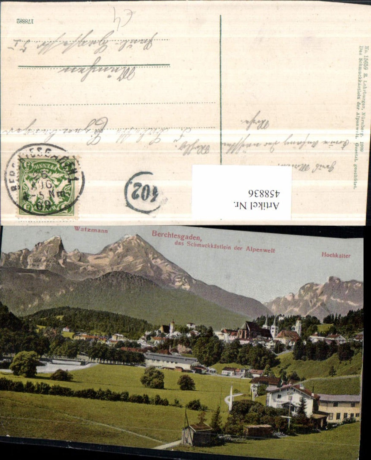 458836,Berchtesgaden Totale m. Watzmann Bergkulisse