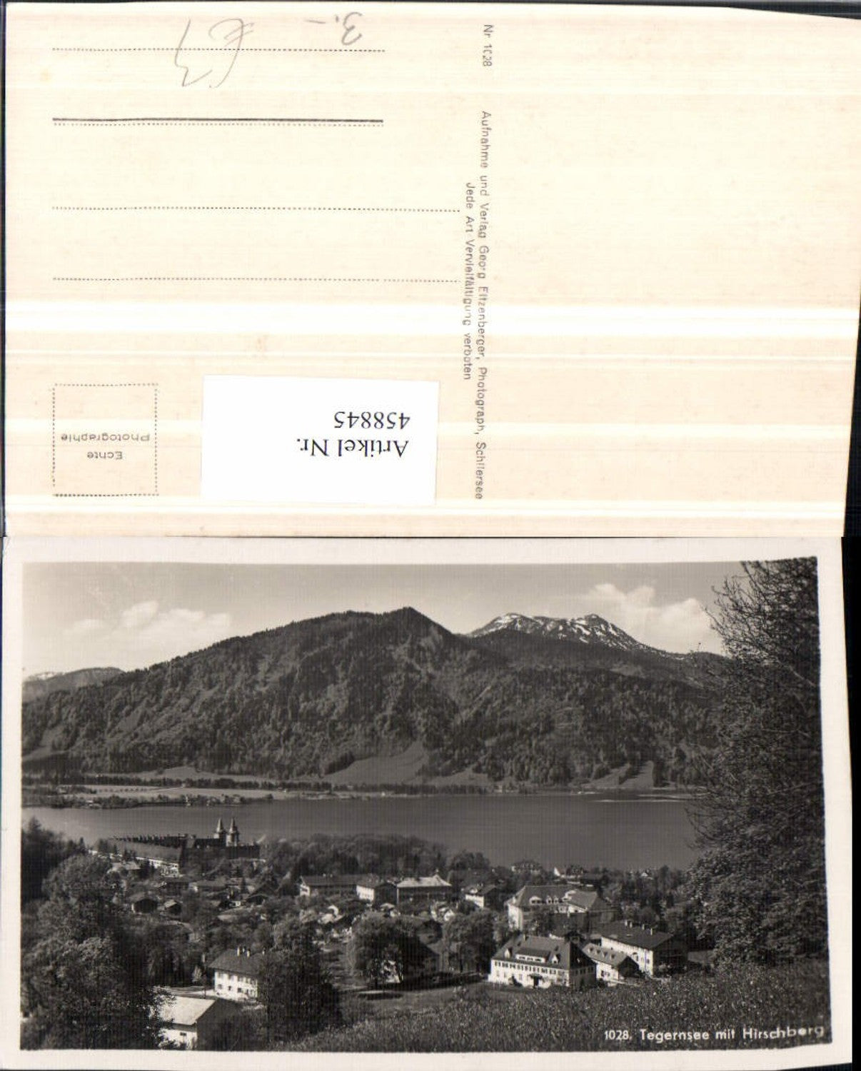 458845,Tegernsee Totale m. Hirschberg Bergkulisse