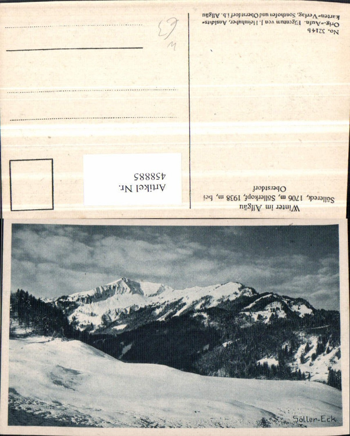 458885,Oberstdorf Söllereck Söllerkopf Bergkulisse Winterbild