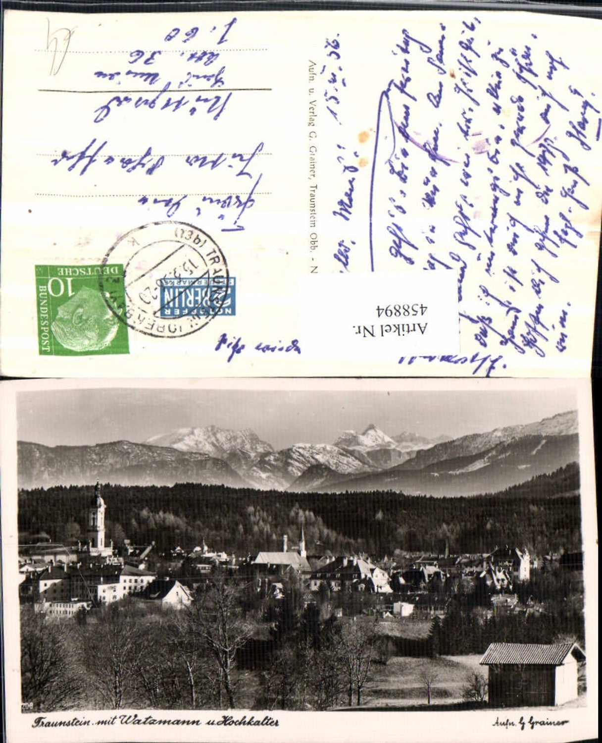 458894,Traunstein Totale m. Watzmann Bergkulisse