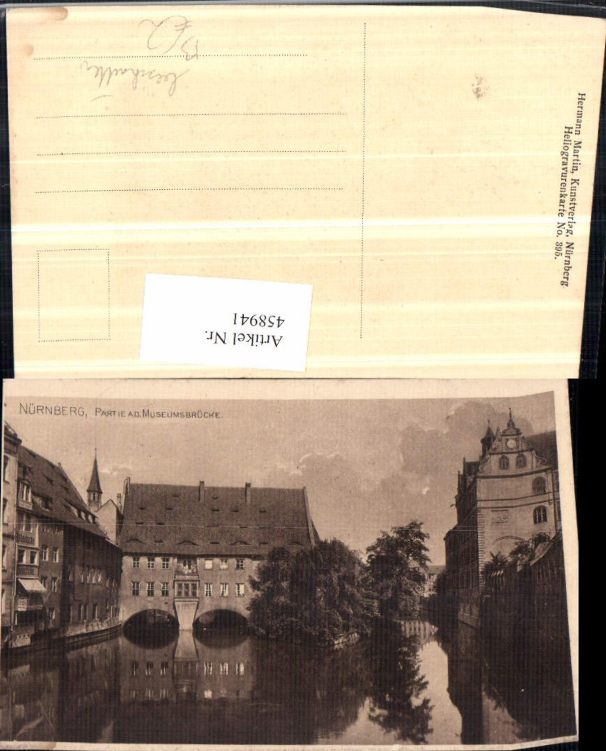 458941,Nürnberg Partie an d. Museumsbrücke Kanal
