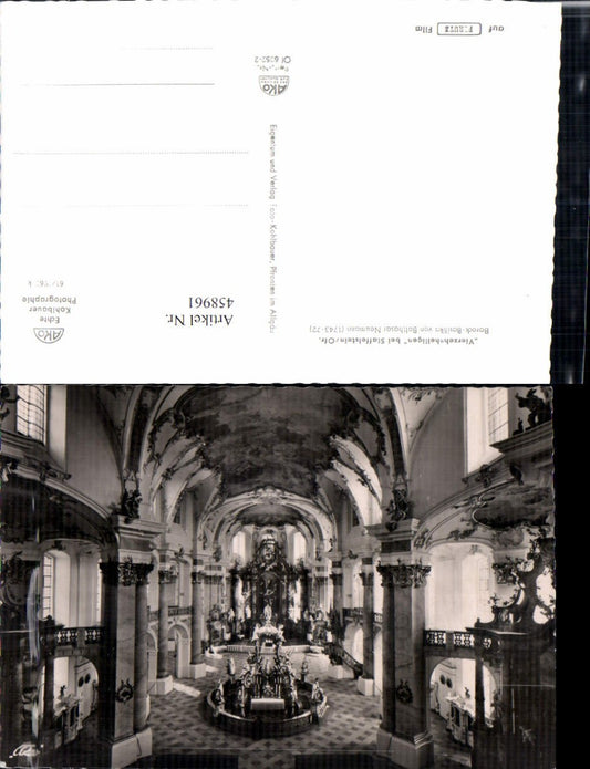 458961,Basilika Kirche Vierzehnheiligen b. Staffelstein Innenansicht