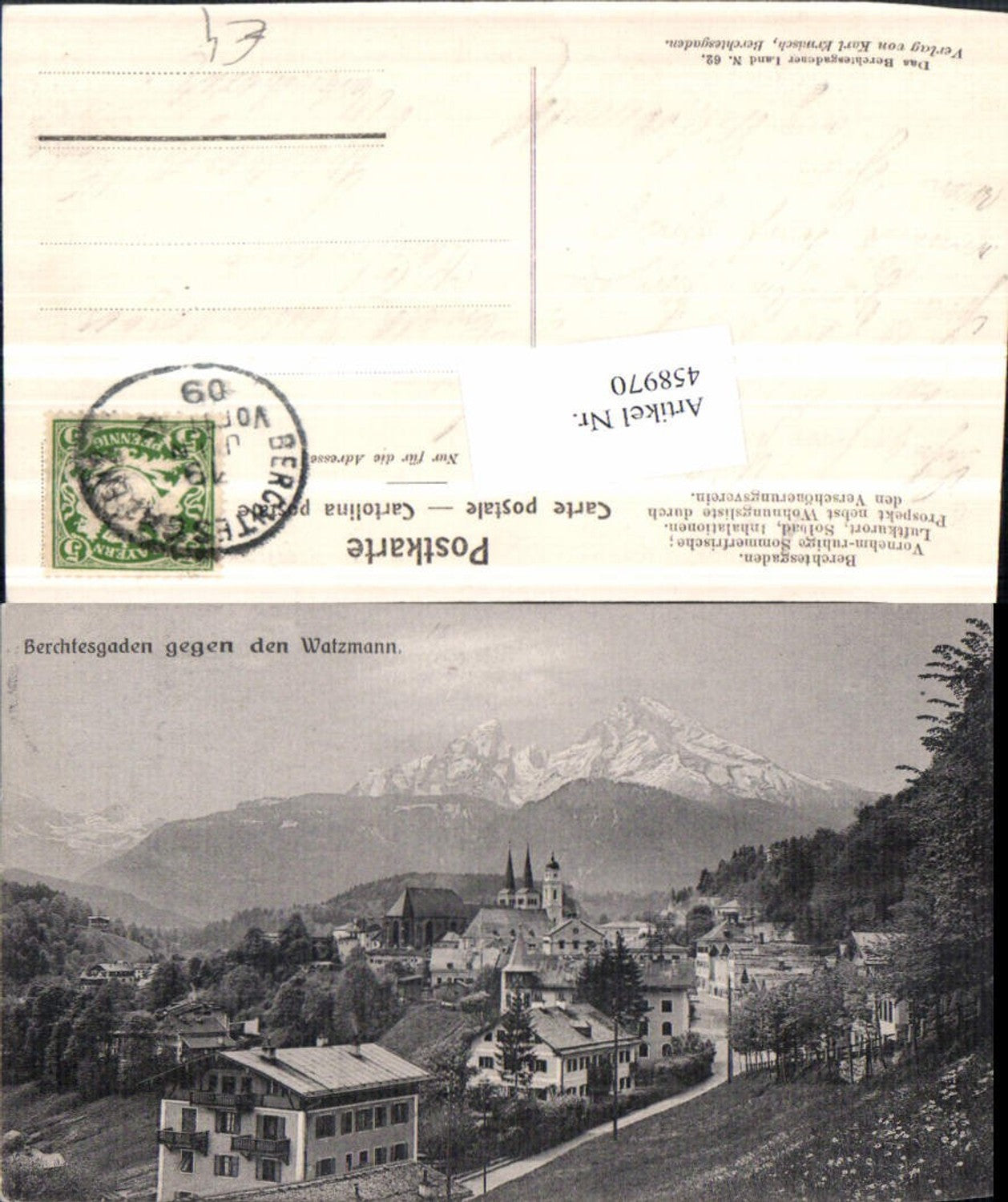 458970,Berchtesgaden Totale geg. Watzmann Bergkulisse