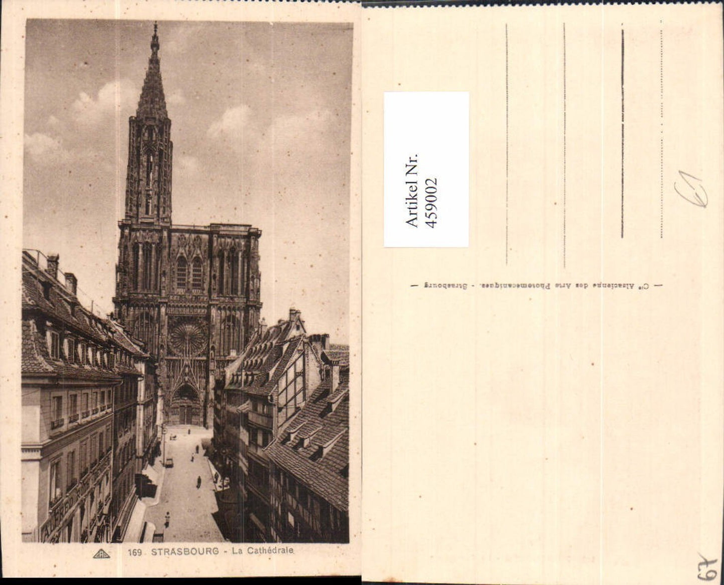 459002,Elsass Bas-Rhin Strasbourg Straßburg La Cathedrale Kathedrale