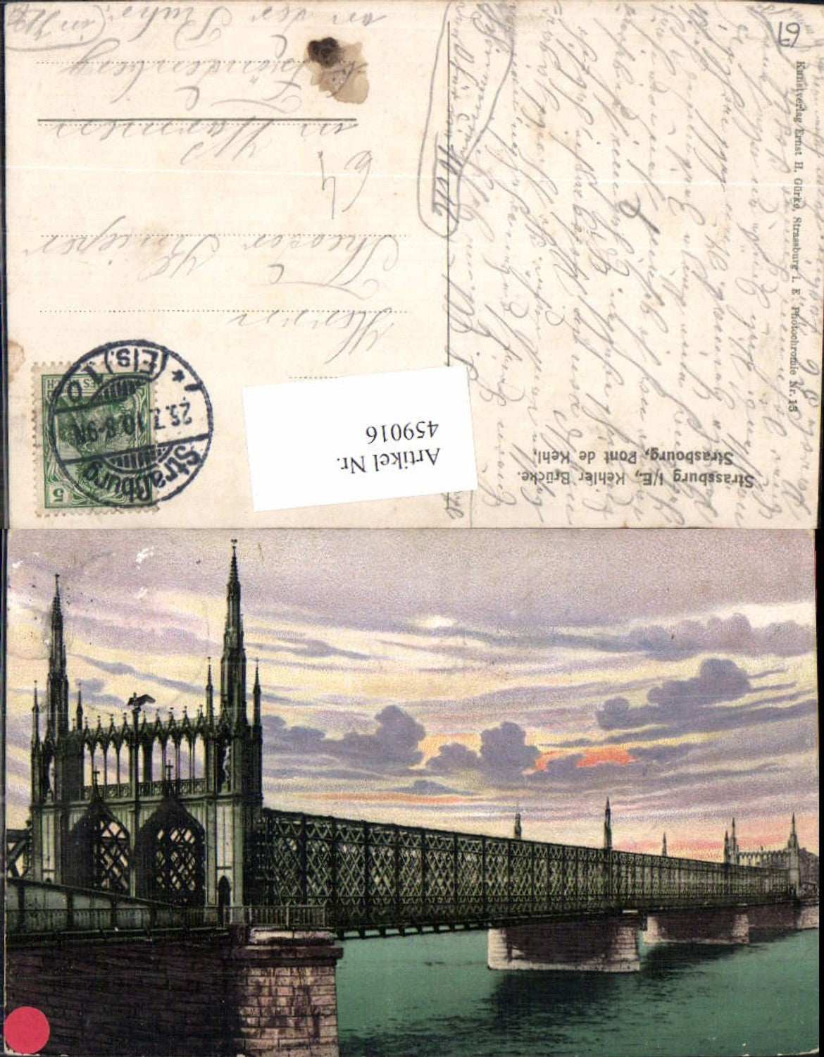459016,Elsass Bas-Rhin Straßburg Strasbourg Kehler Brücke Pont du Kehl