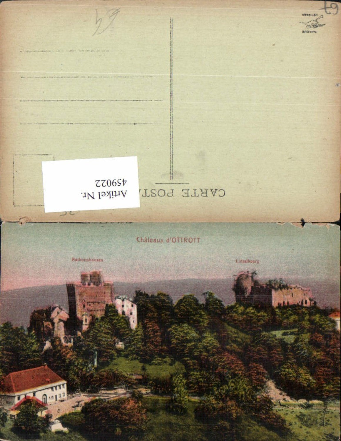 459022,Elsass Bas-Rhin Chateaux d Ottrott Fathsamhausen Lützelbourg