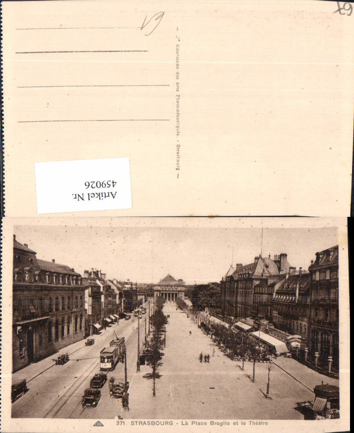 459026,Elsass Bas-Rhin Straßburg Strasbourg La Place Broglie et le Theatre Theater