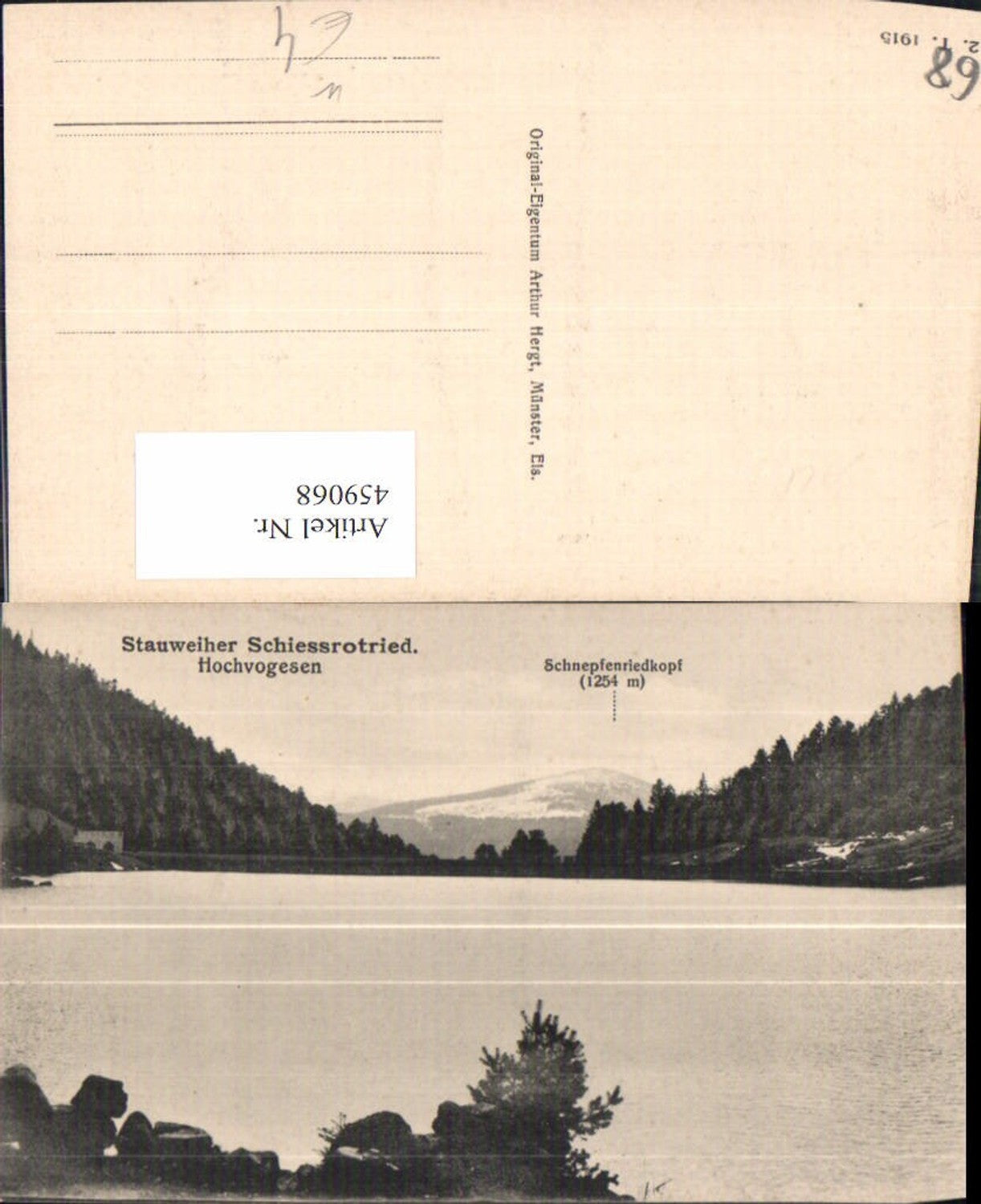459068,Elsass Haut-Rhin Stauweiher Schiessrotried Hochvogesen Talsperre