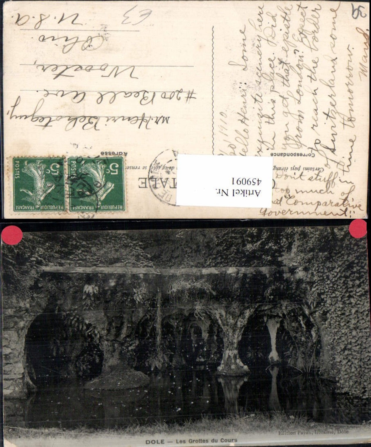459091,Franche-Comte Jura Dole Les Grottes du Cours Höhle Grotte