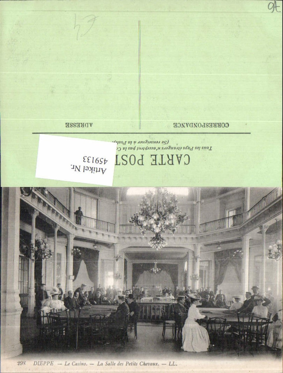 459133,Haute-Normandie Seine-Maritime Dieppe Le Casino La Salle des Petits Chevaux