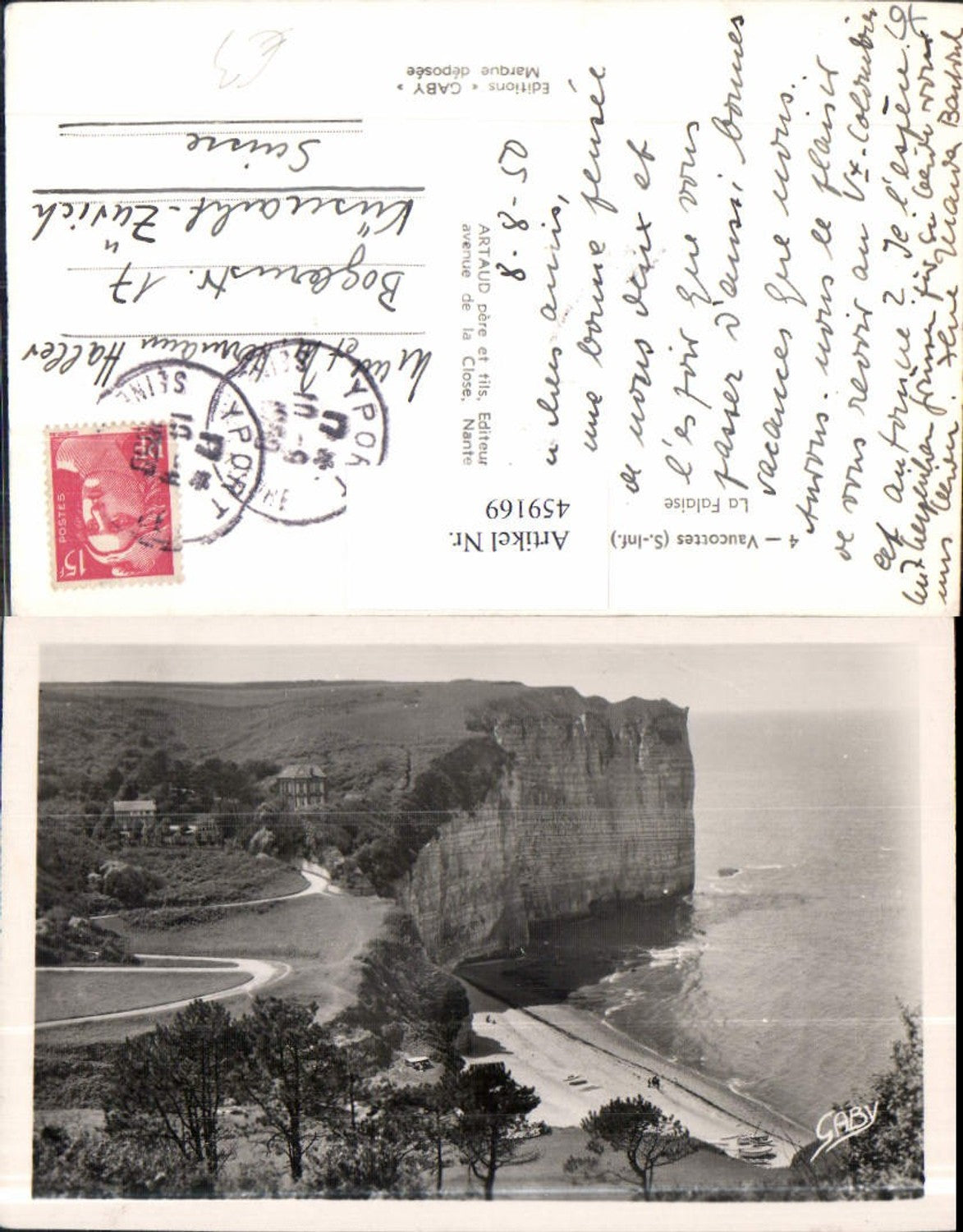 459169,Haute-Normandie Seine-Maritime Vaucottes La Falaise