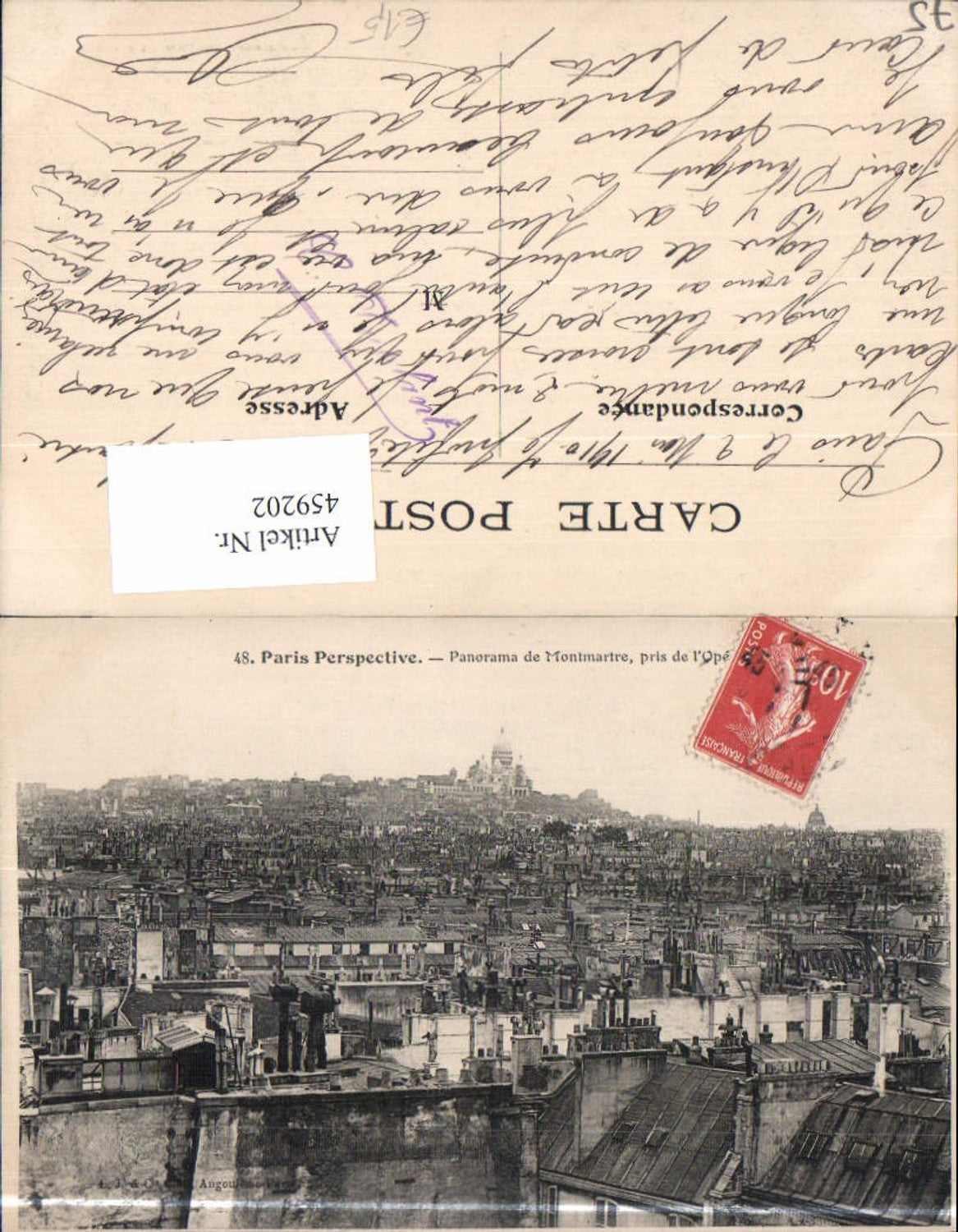 459202,Ile-de France Paris Panorama de Montmartre