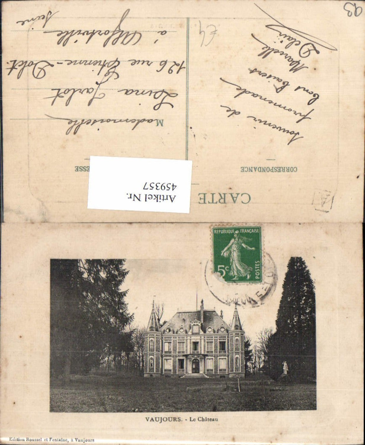 459357,Ile-de-France Seine-Saint-Denis Vaujours Le Chateau Schloss