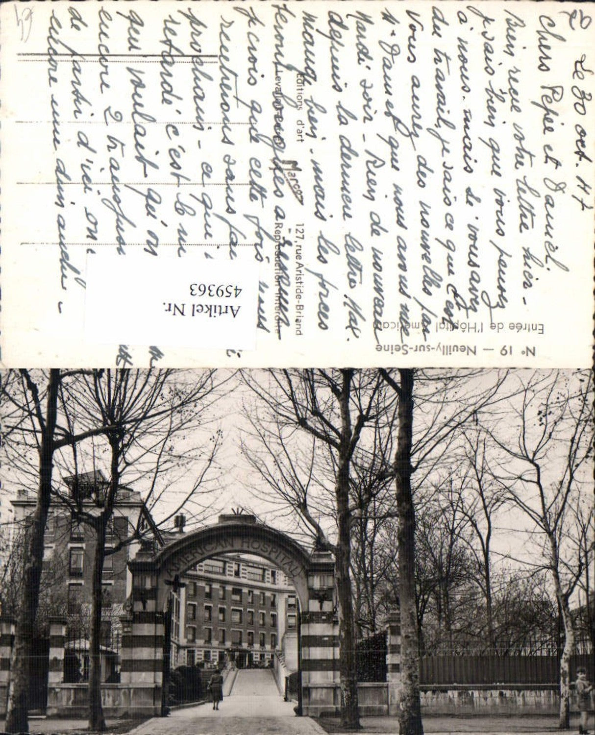 459363,Ile-de-France Hauts-de-Seine Neuilly-Sur-Seine L Hoptial Americain Krankenhaus