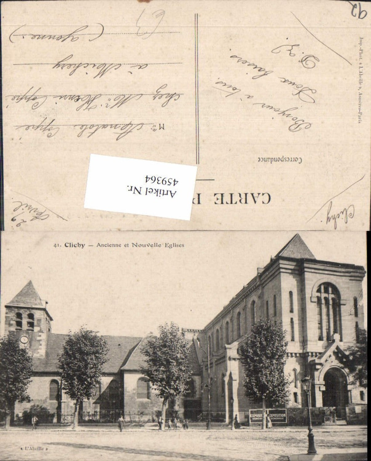 459364,Ile-de-France Hauts-de-Seine Clichy Ancienne et Nouvelle Eglises Kirche