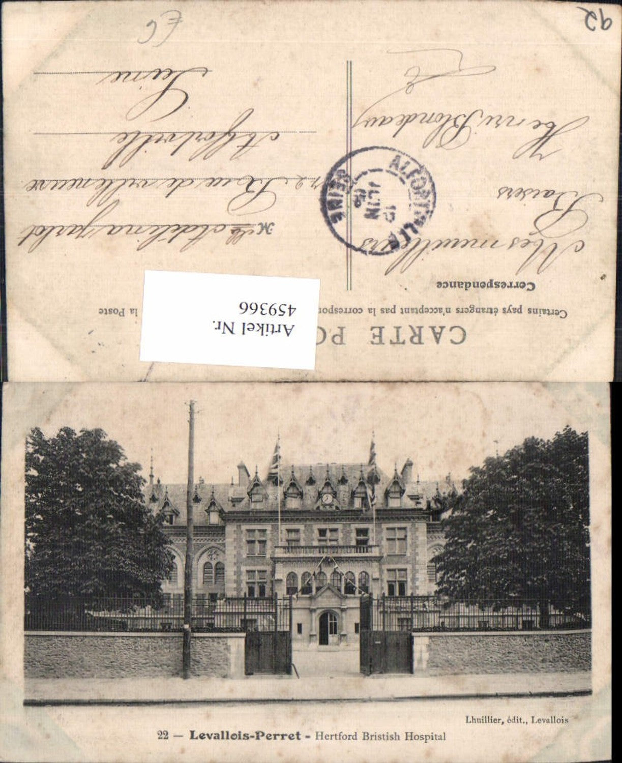 459366,Ile-de-France Hauts-de-Seine Levallois-Perret Hertford British Hospital Krankenhaus
