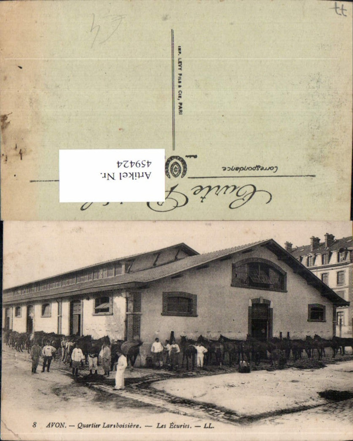 459424,Ile-de-France Seine-et-Marne Avon Quartier Larsboisiere Les Ecuries Pferde Kaserne