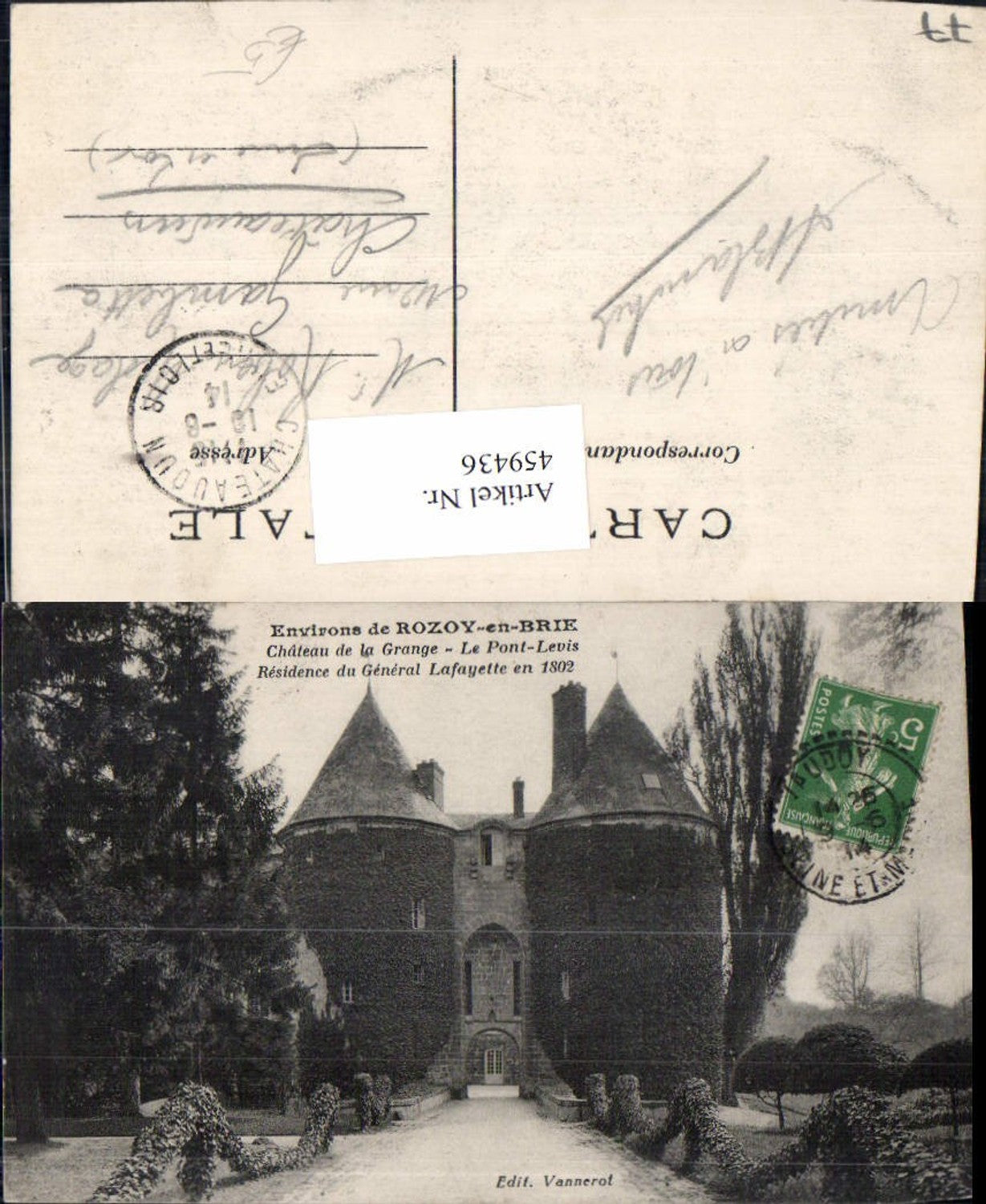 459436,Ile-de-France Seine-et-Marne Environs de Rozoy-en-Brie Chateau de la Grange Schloss