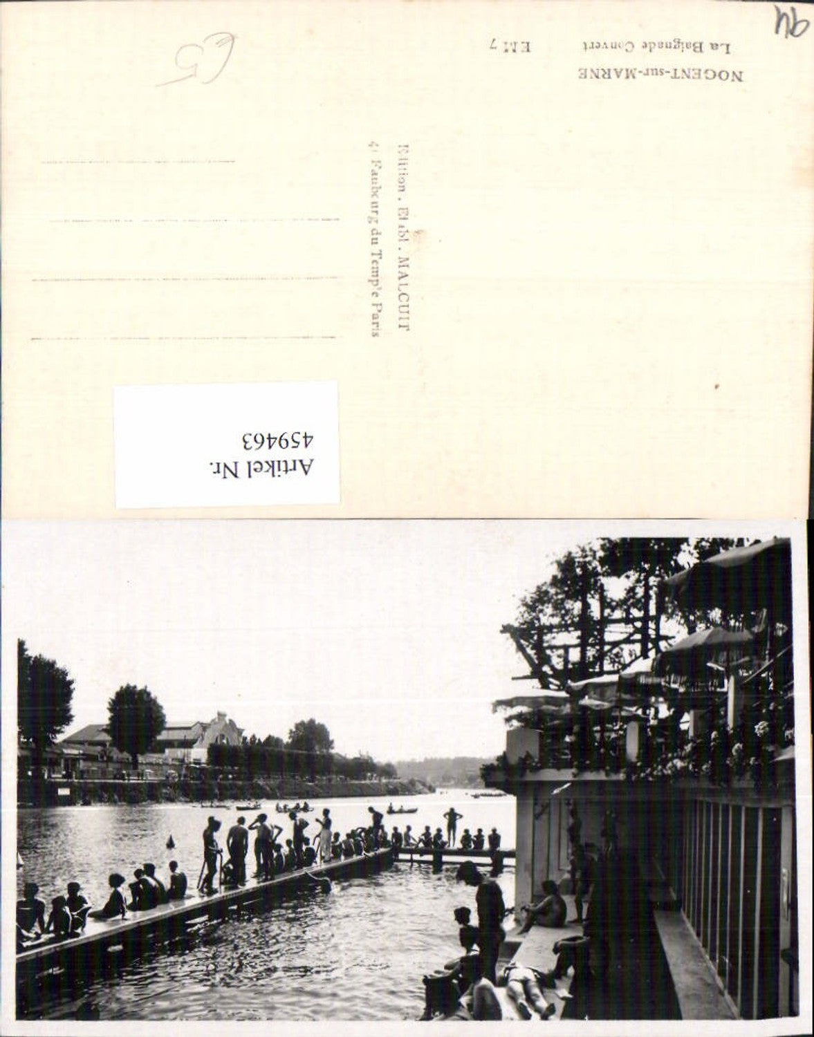 459463,Ile-de-France Val-de-Marne Nogent-sur-Marne La Baignade Convert Bade