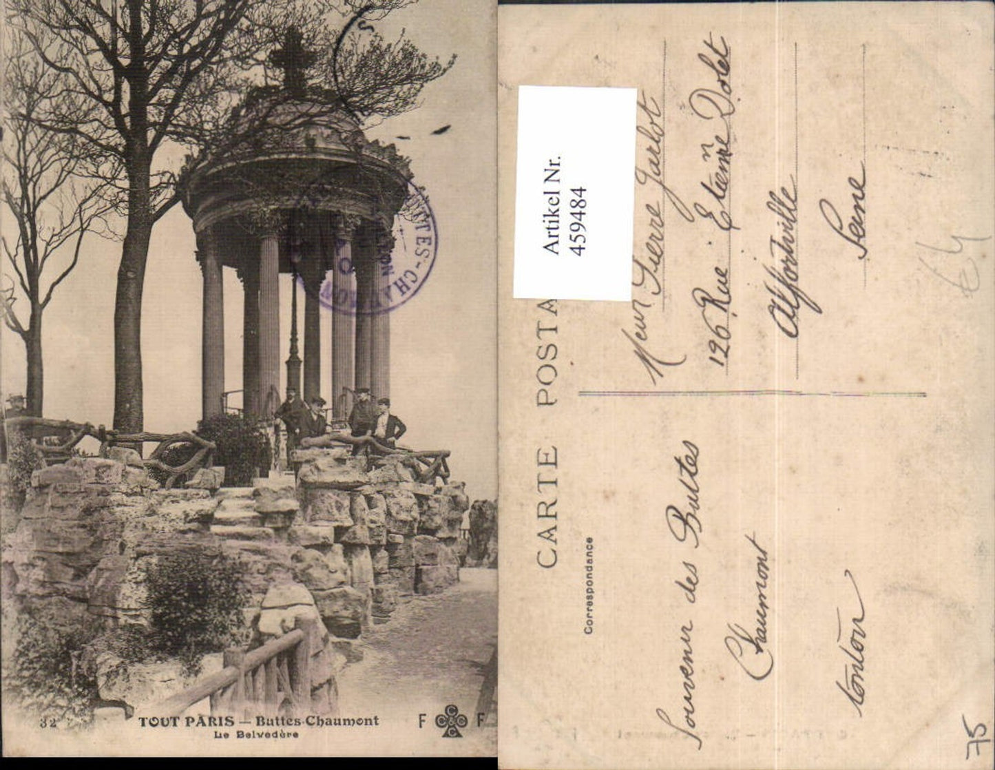 459484,Ile-de-France Paris Buttes Chaumont Le Belvedere Tempel