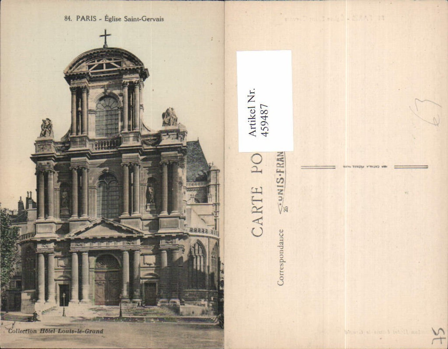 459487,Ile-de-France Paris Eglise Saint-Gervais Kirche