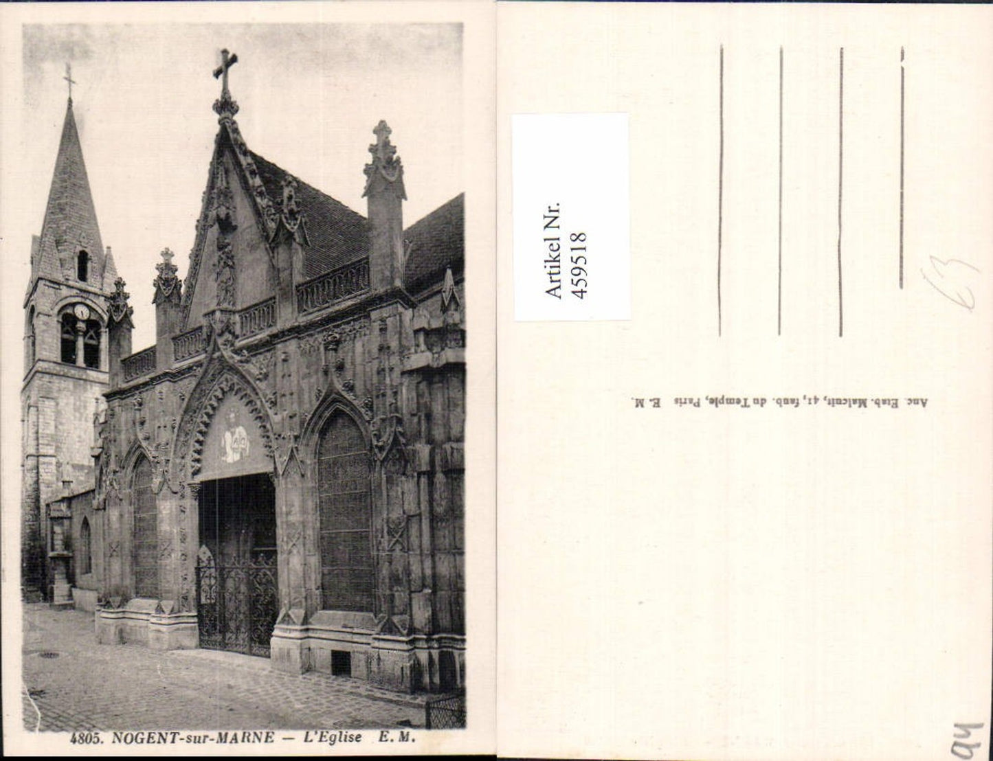 459518,Ile-de-France Val-de-Marne Nogent-sur-Marne L Eglise Kirche