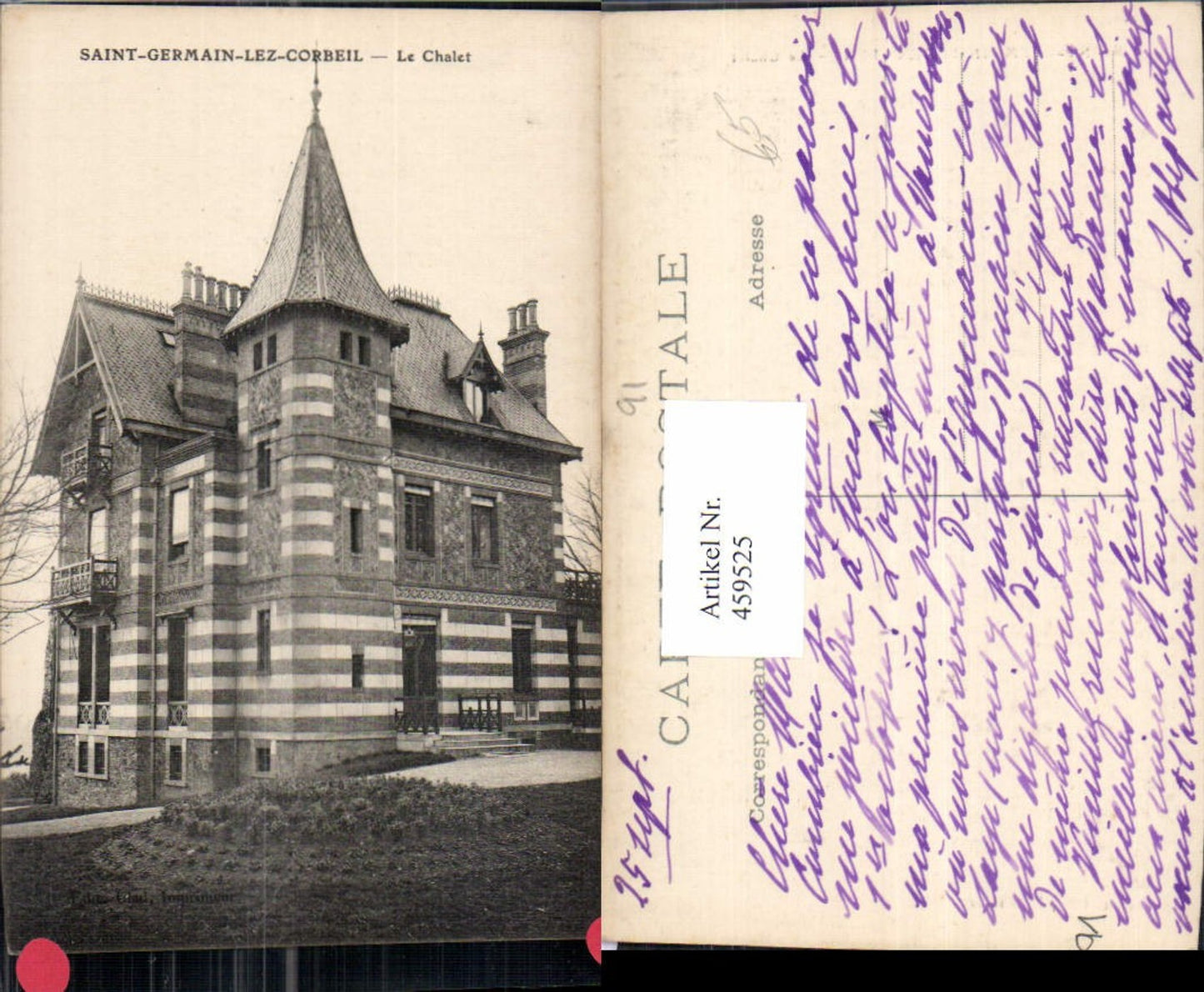 459525,Ile-de-France Essone Saint-Germain-Lez-.Corbeil Le Chalet Schloss