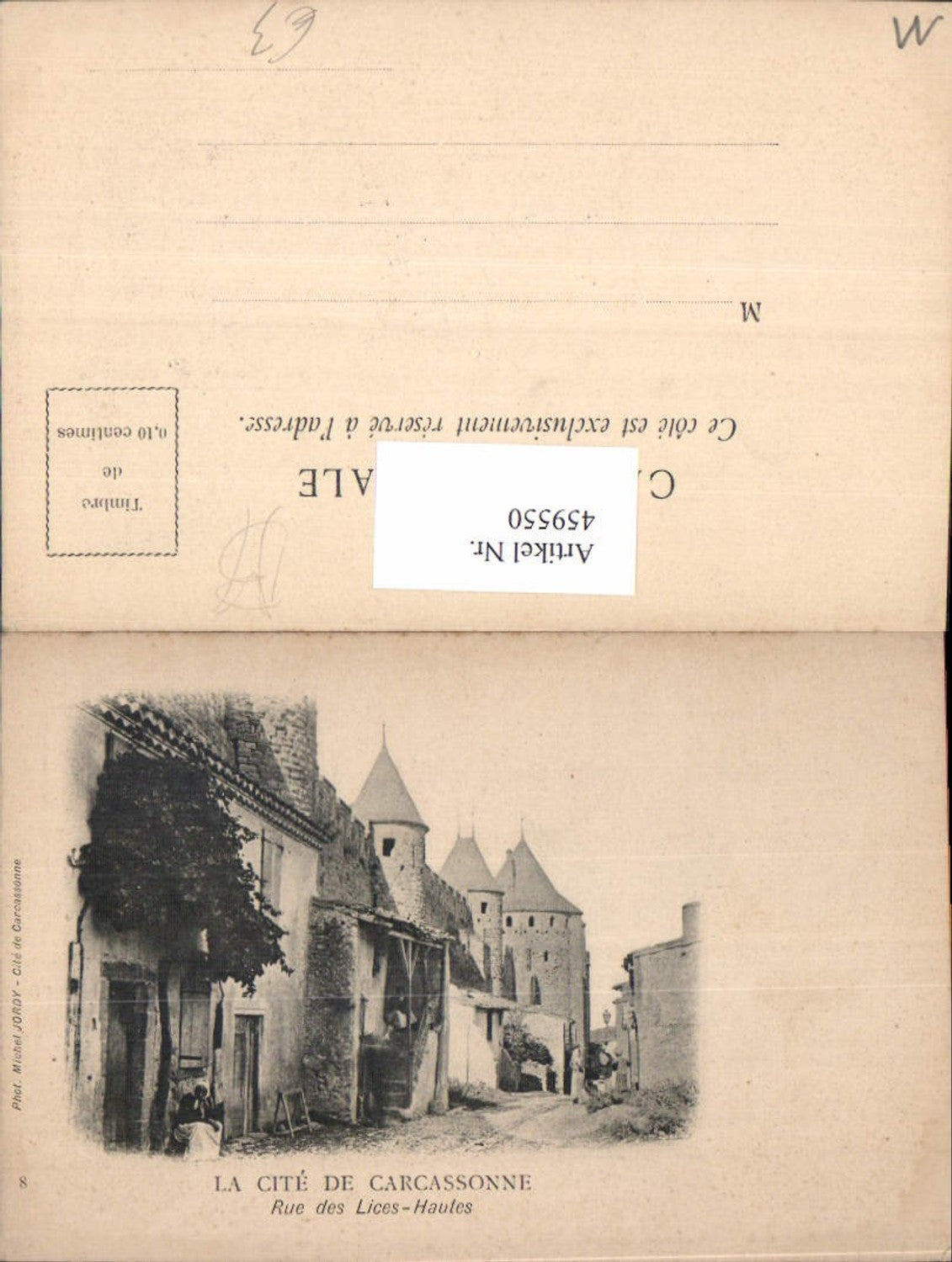 459550,Languedoc-Roussillon Aude La Cite de Carcassonne Rue des Lices-Hautes