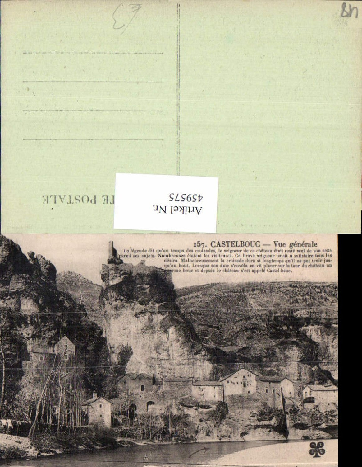 459575,Languedoc-Roussillon Lozere Castelbouc Vue generale