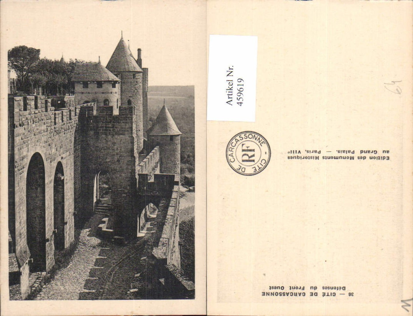459619,Languedoc-Roussillon Aude Cite de Carcassonne Defenses du Front Ouest Schloss