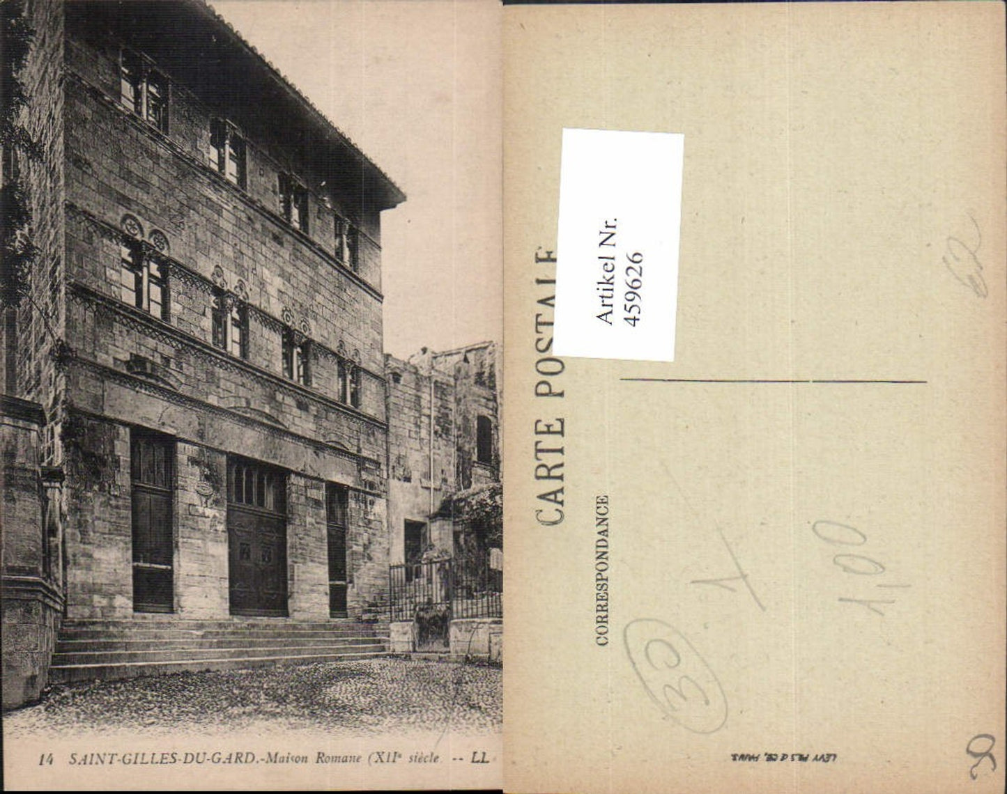 459626,Languedoc-Roussillon Gard Saint-Gilles-Du-Gard Maison Romane