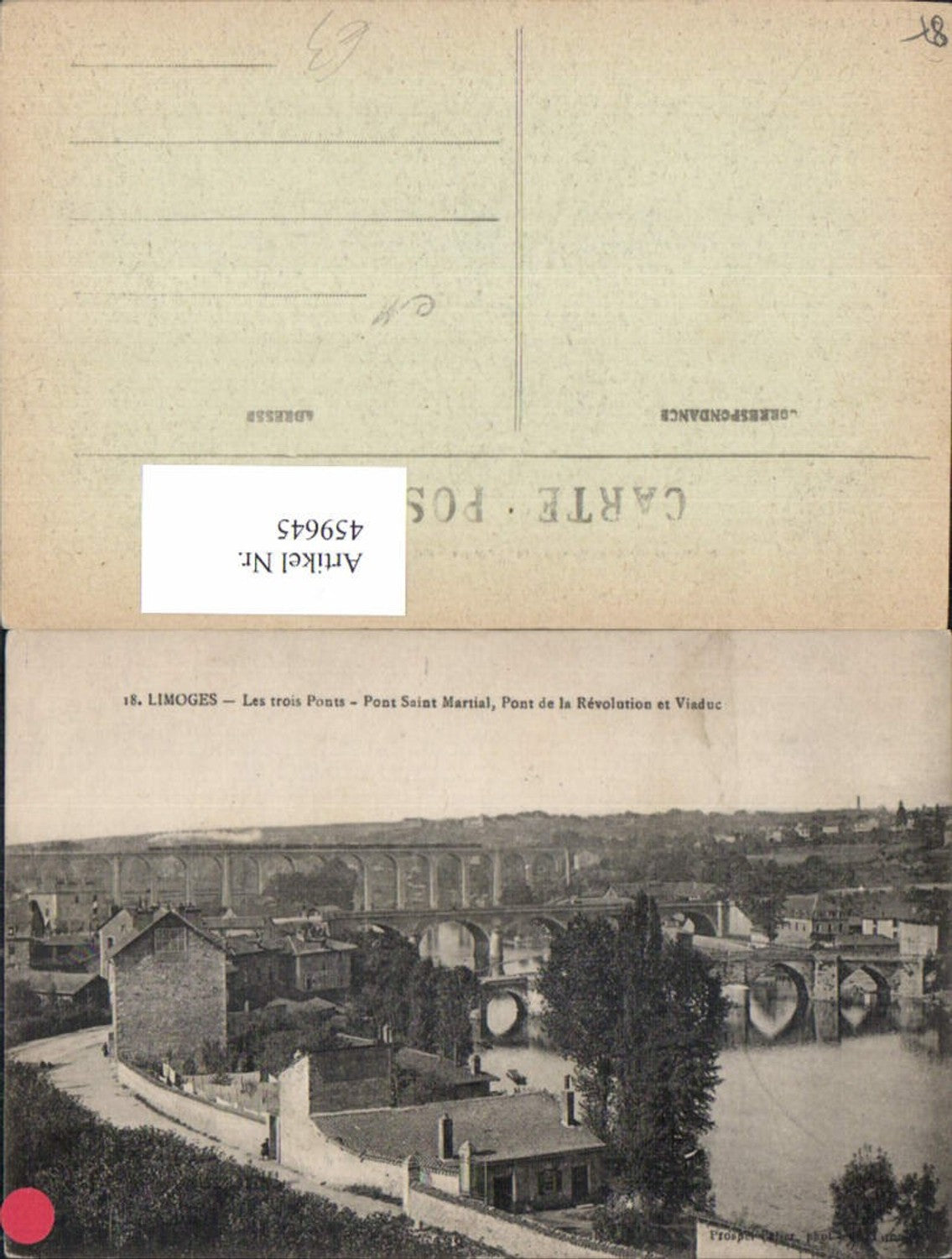 459645,Limousin Haute-Vienne Limoges Les trois Ponts Brücken